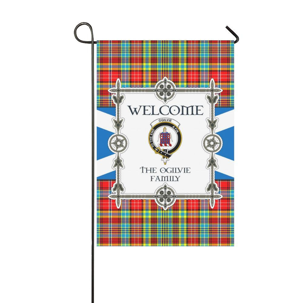 Ogilvie Clan Garden Flag, Scottish Tartan Ogilvie Clans Garden Flag New Style