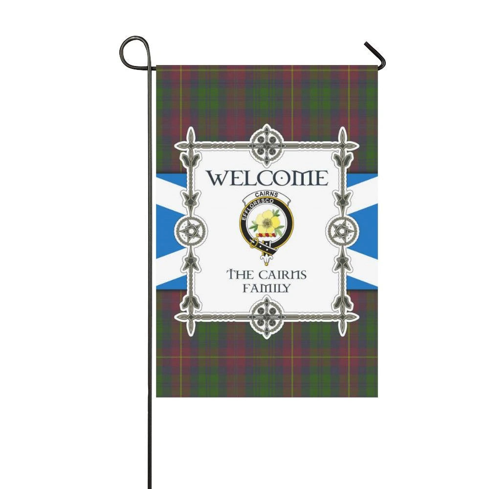 Cairns Clan Garden Flag, Scottish Tartan Cairns Clans Garden Flag New Style