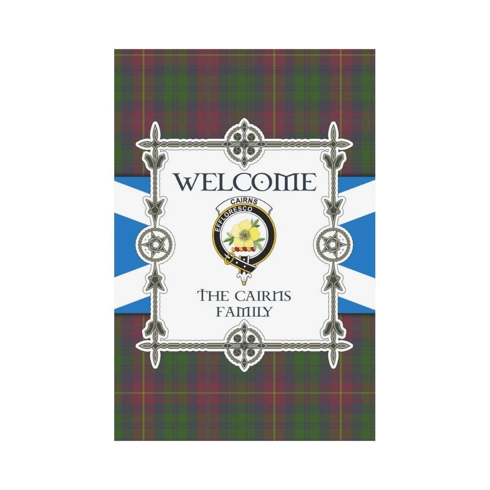 Cairns Clan Garden Flag, Scottish Tartan Cairns Clans Garden Flag New Style