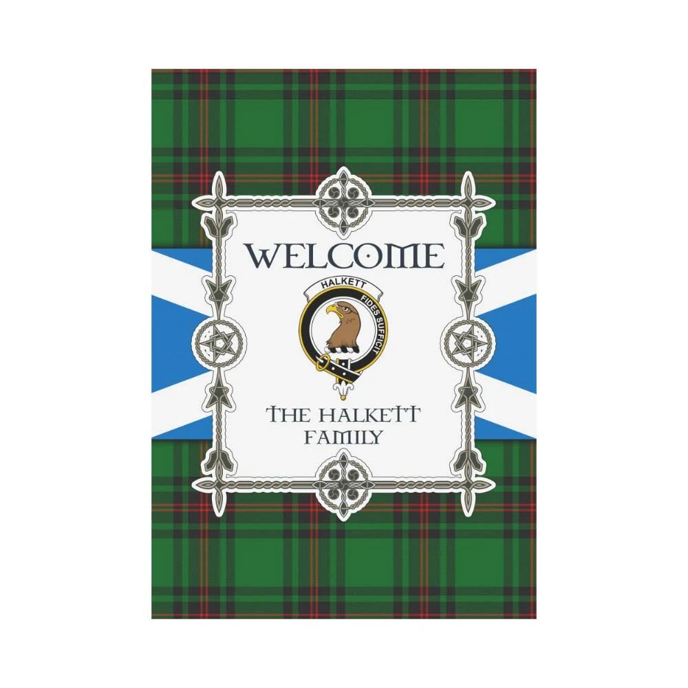 Halkett Clan Garden Flag, Scottish Tartan Halkett Clans Garden Flag New Style