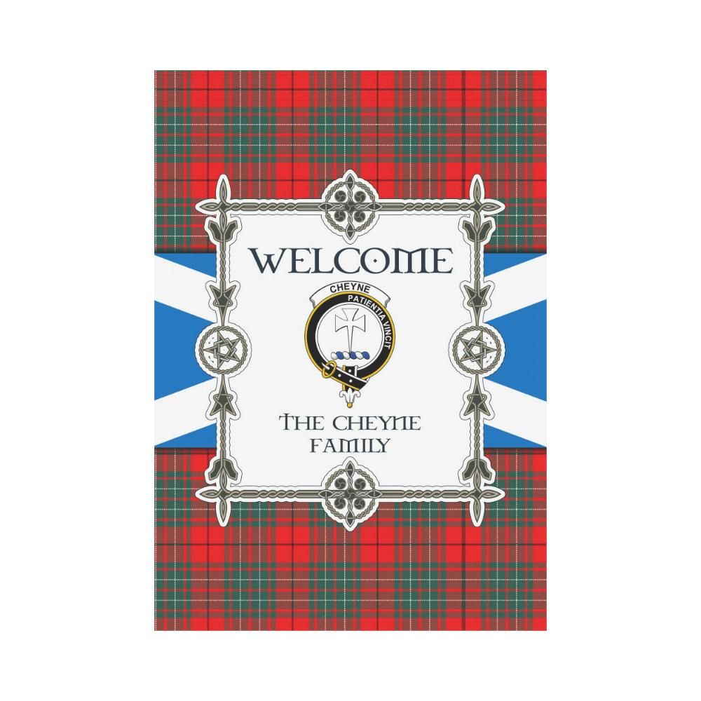 Cheyne Clan Garden Flag, Scottish Tartan Cheyne Clans Garden Flag New Style