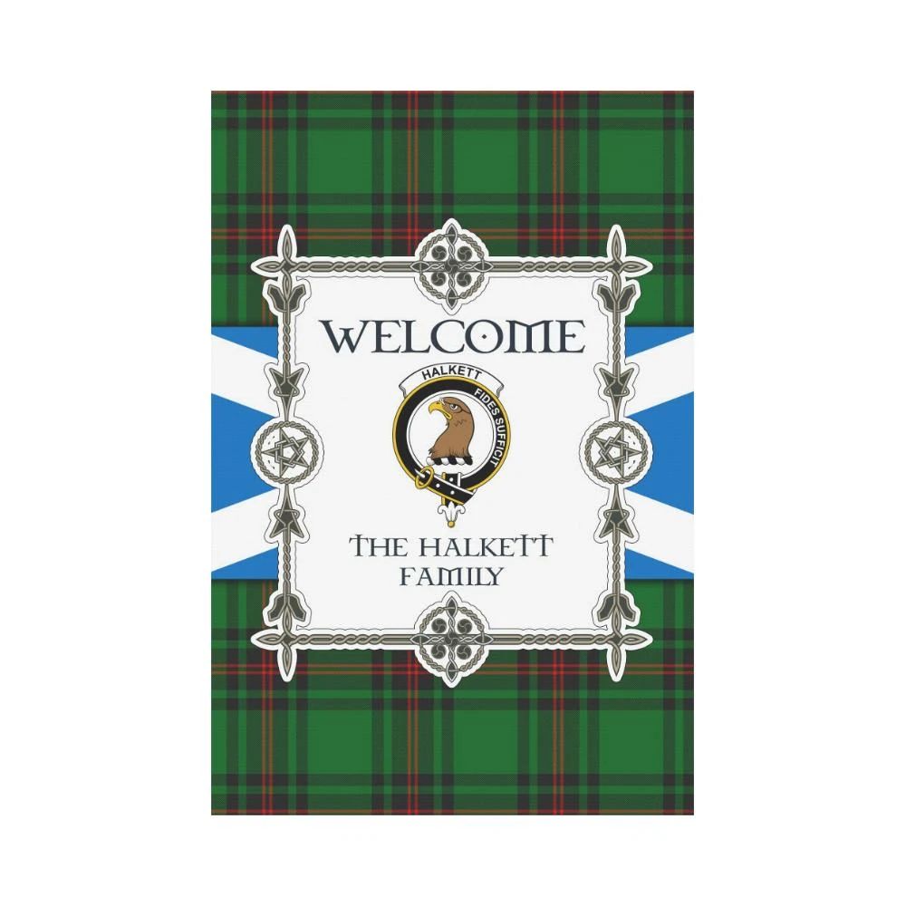 Halkett Clan Garden Flag, Scottish Tartan Halkett Clans Garden Flag New Style