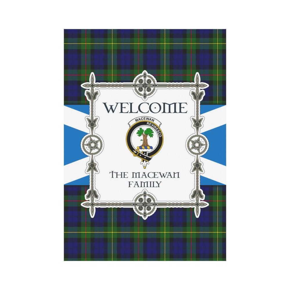Macewan Clan Garden Flag, Scottish Tartan Macewan Clans Garden Flag New Style