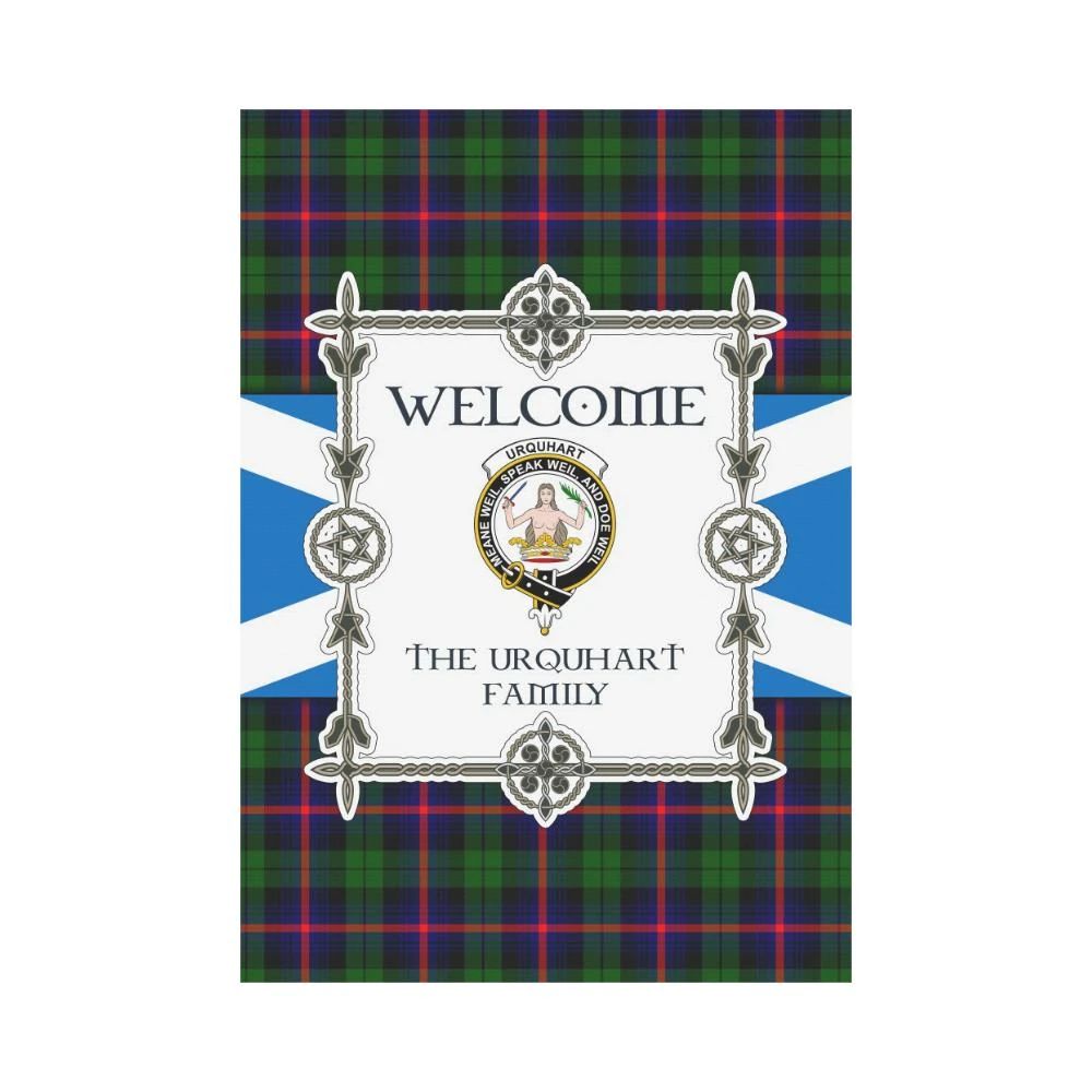 Urquhart Clan Garden Flag, Scottish Tartan Urquhart Clans Garden Flag New Style