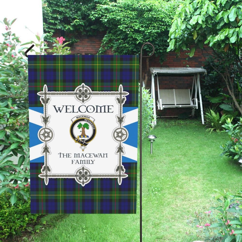 Macewan Clan Garden Flag, Scottish Tartan Macewan Clans Garden Flag New Style