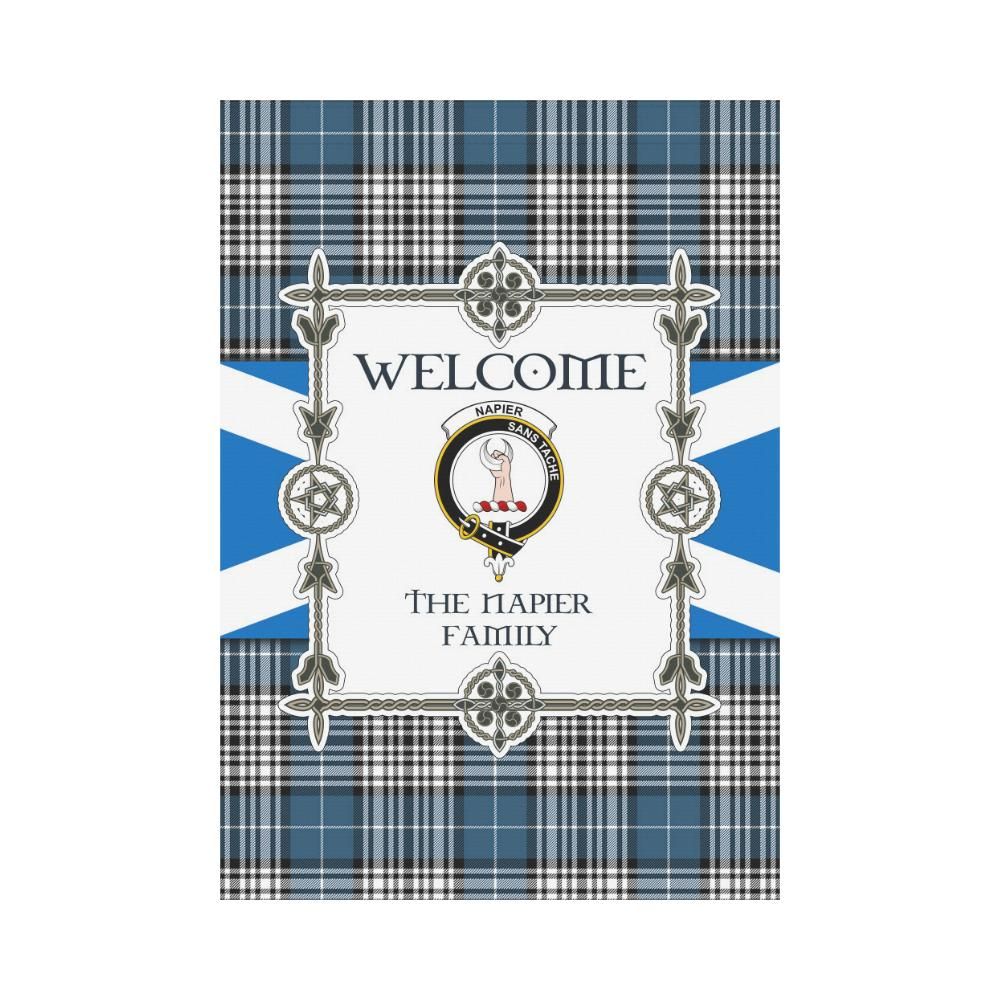 Napier Clan Garden Flag, Scottish Tartan Napier Clans Garden Flag New Style