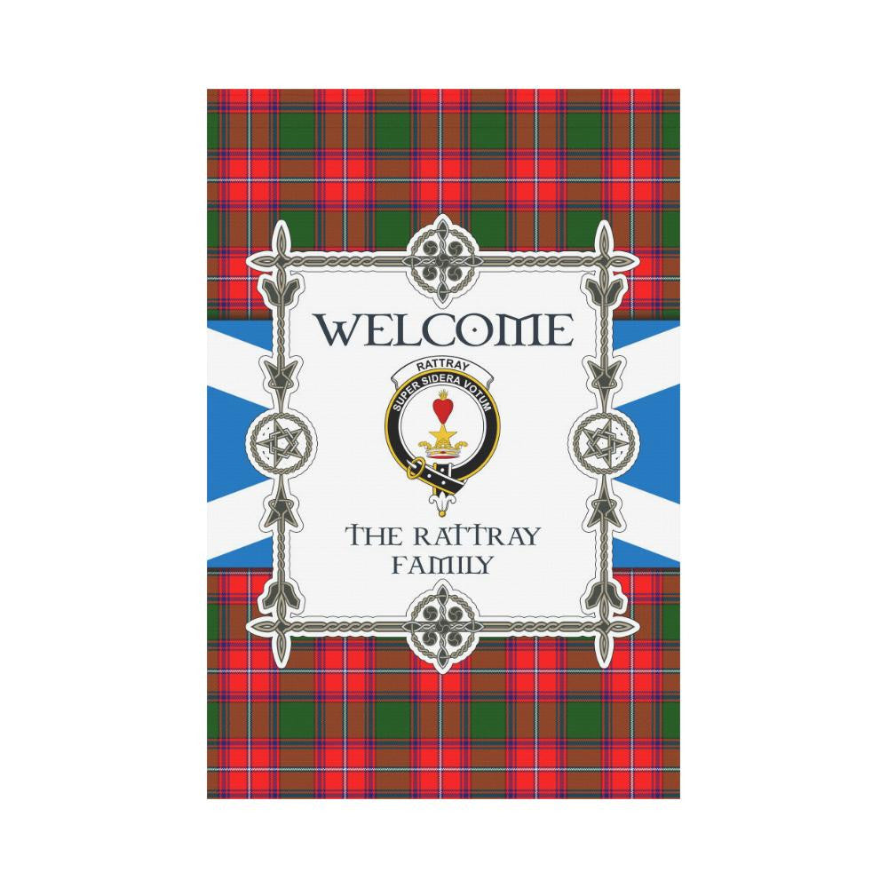 Rattray Clan Garden Flag, Scottish Tartan Rattray Clans Garden Flag New Style