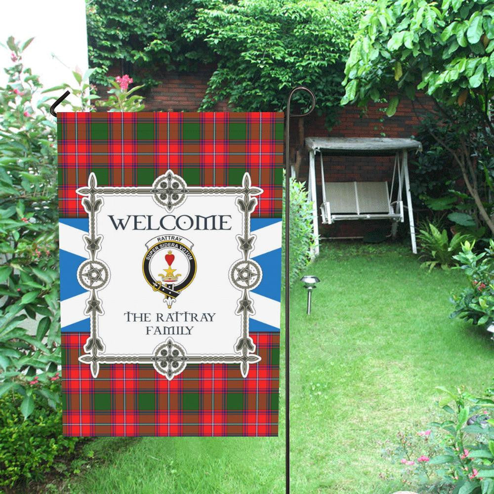 Rattray Clan Garden Flag, Scottish Tartan Rattray Clans Garden Flag New Style