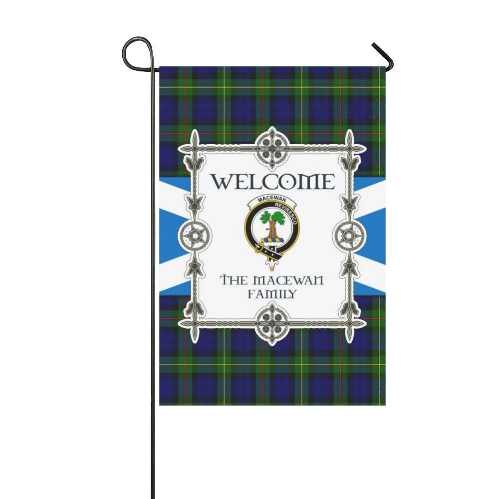 Macewan Clan Garden Flag, Scottish Tartan Macewan Clans Garden Flag New Style