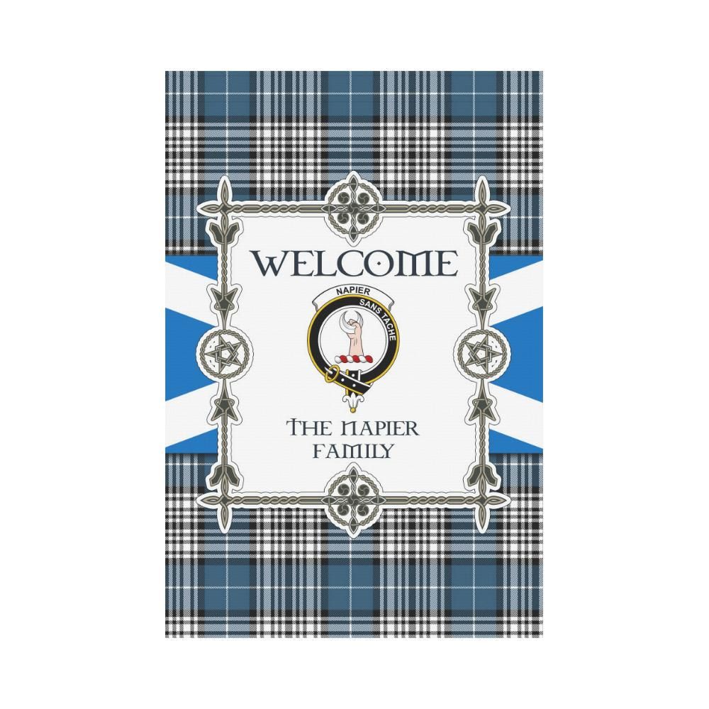 Napier Clan Garden Flag, Scottish Tartan Napier Clans Garden Flag New Style