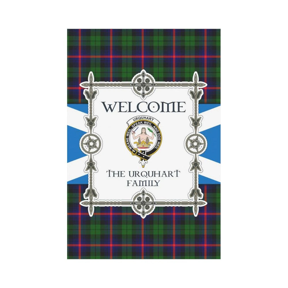 Urquhart Clan Garden Flag, Scottish Tartan Urquhart Clans Garden Flag New Style