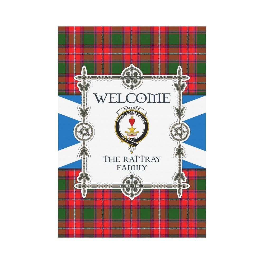 Rattray Clan Garden Flag, Scottish Tartan Rattray Clans Garden Flag New Style