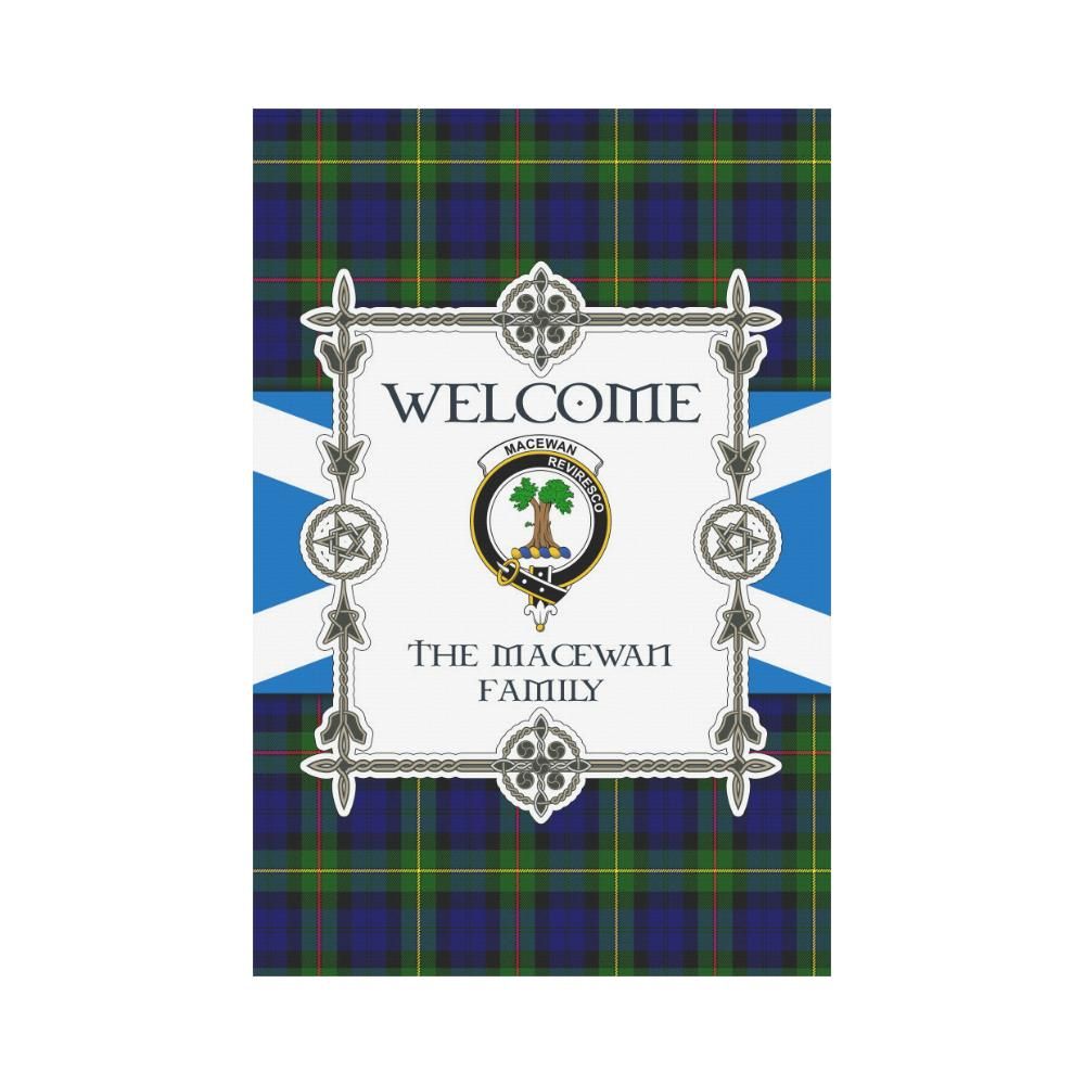 Macewan Clan Garden Flag, Scottish Tartan Macewan Clans Garden Flag New Style