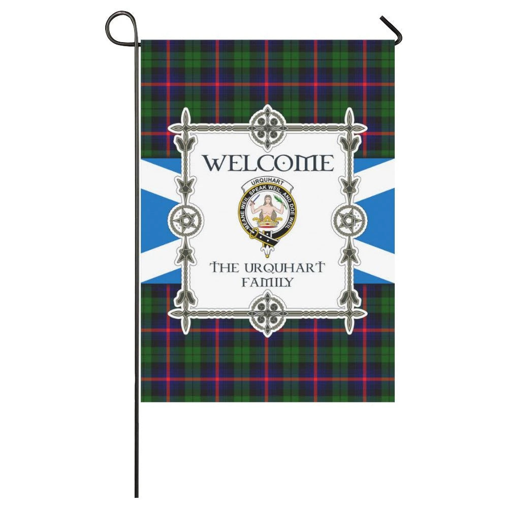 Urquhart Clan Garden Flag, Scottish Tartan Urquhart Clans Garden Flag New Style