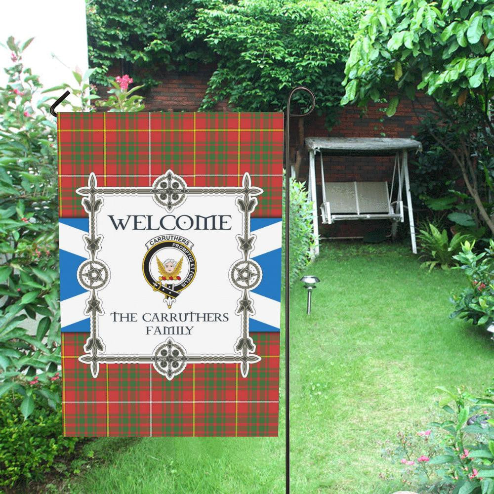 Carruthers Clan Garden Flag, Scottish Tartan Carruthers Clans Garden Flag New Style