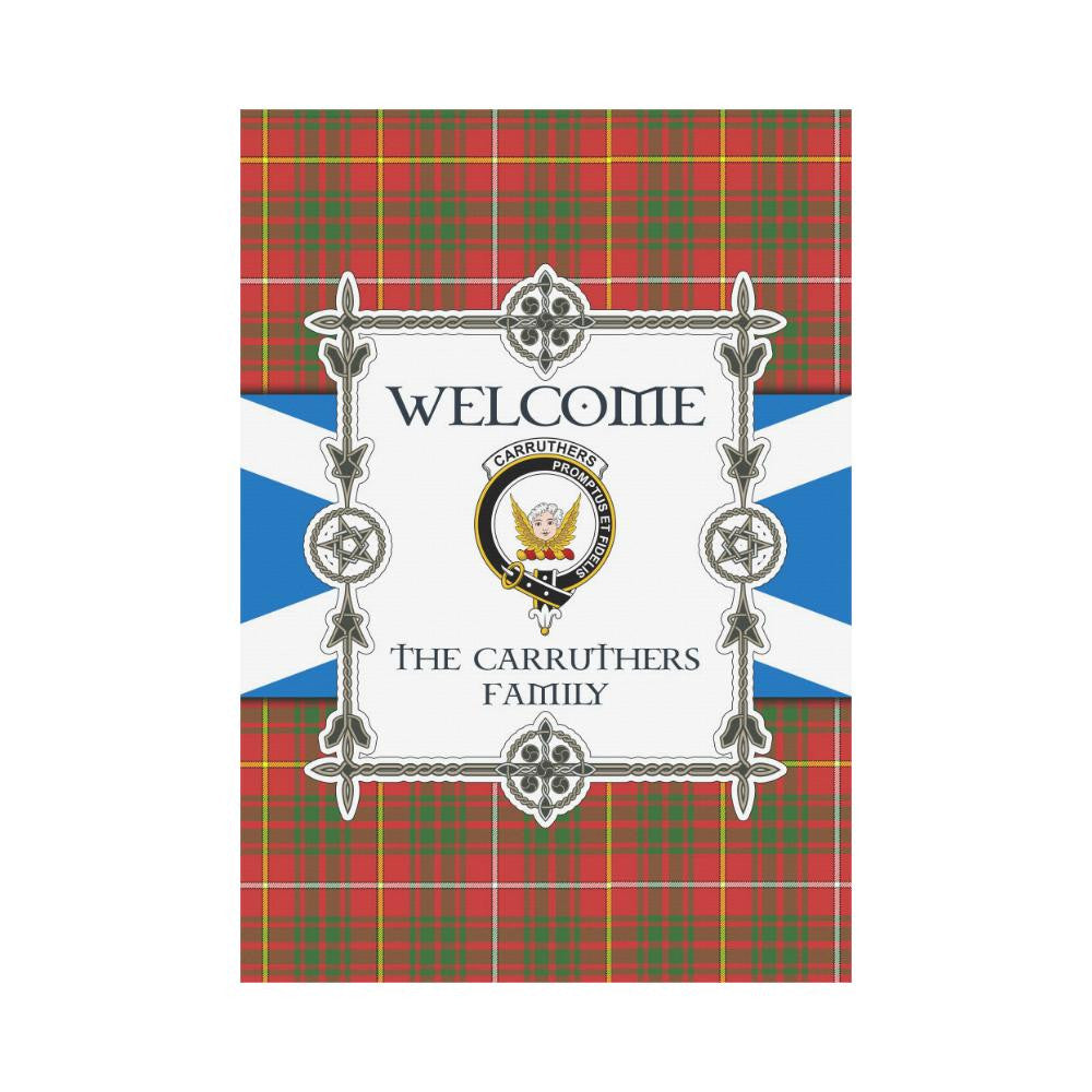 Carruthers Clan Garden Flag, Scottish Tartan Carruthers Clans Garden Flag New Style