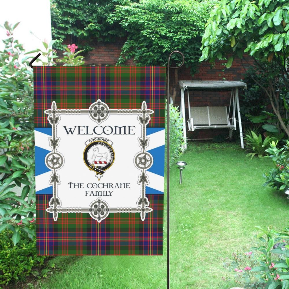 Cochrane Clan Garden Flag, Scottish Tartan Cochrane Clans Garden Flag New Style