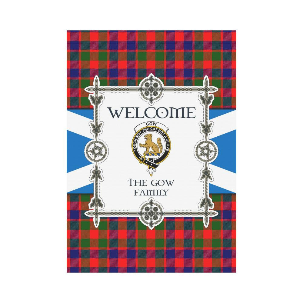 Gow Clan Garden Flag, Scottish Tartan Gow Clans Garden Flag New Style