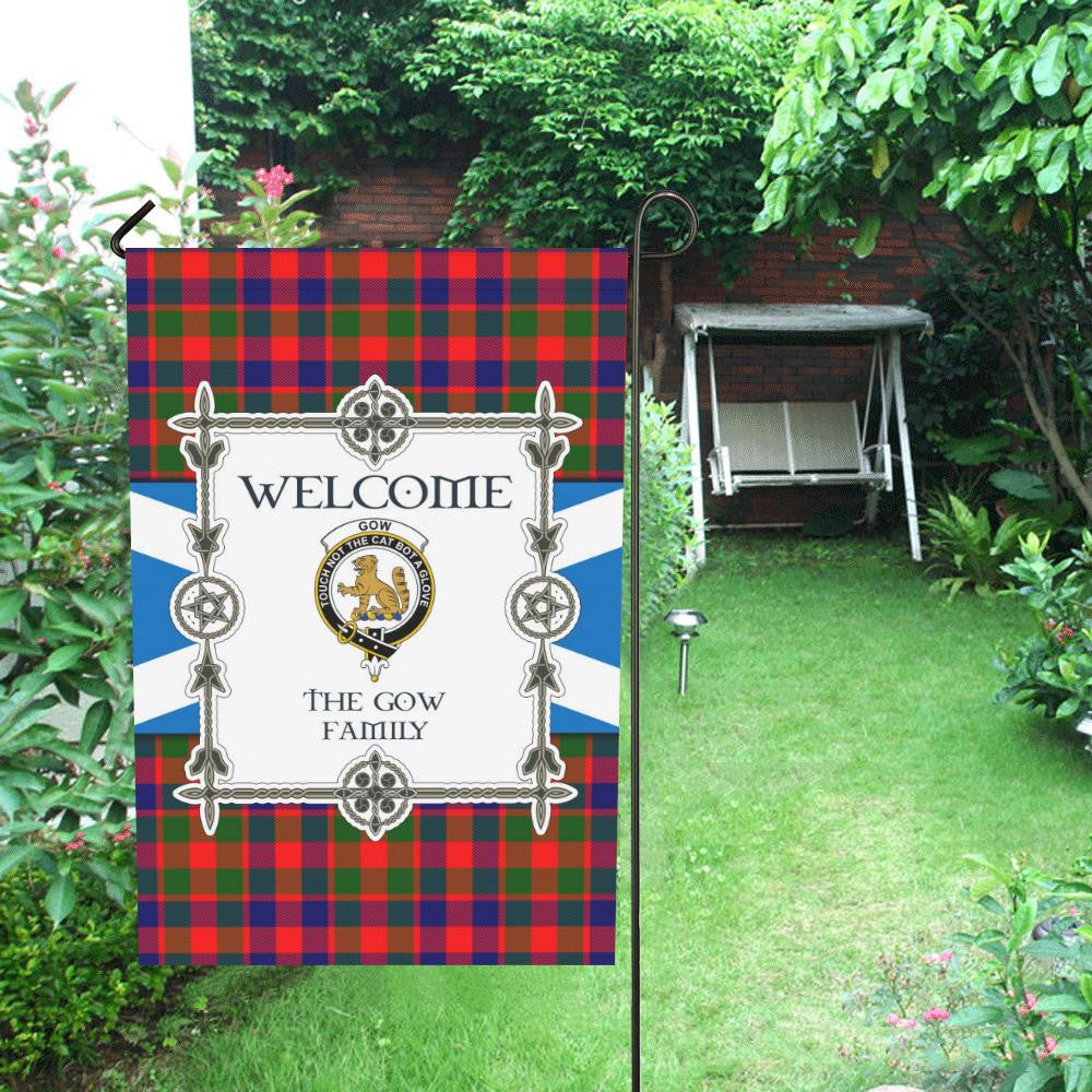 Gow Clan Garden Flag, Scottish Tartan Gow Clans Garden Flag New Style