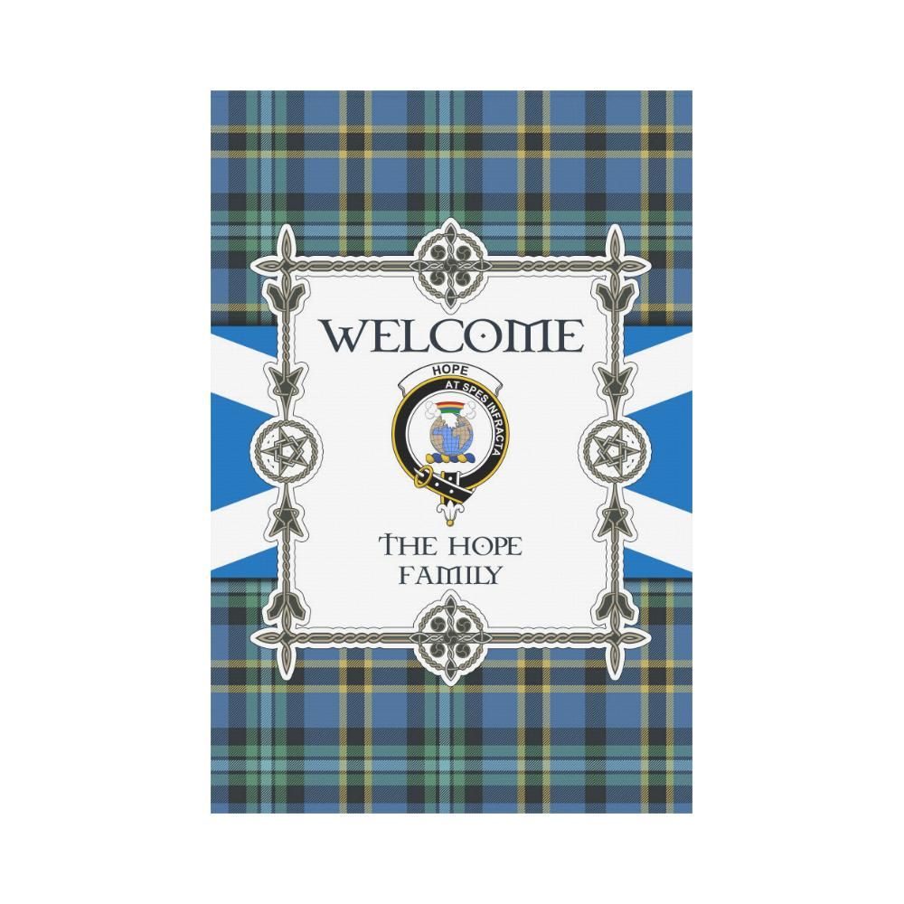 Hope Clan Garden Flag, Scottish Tartan Hope Clans Garden Flag New Style