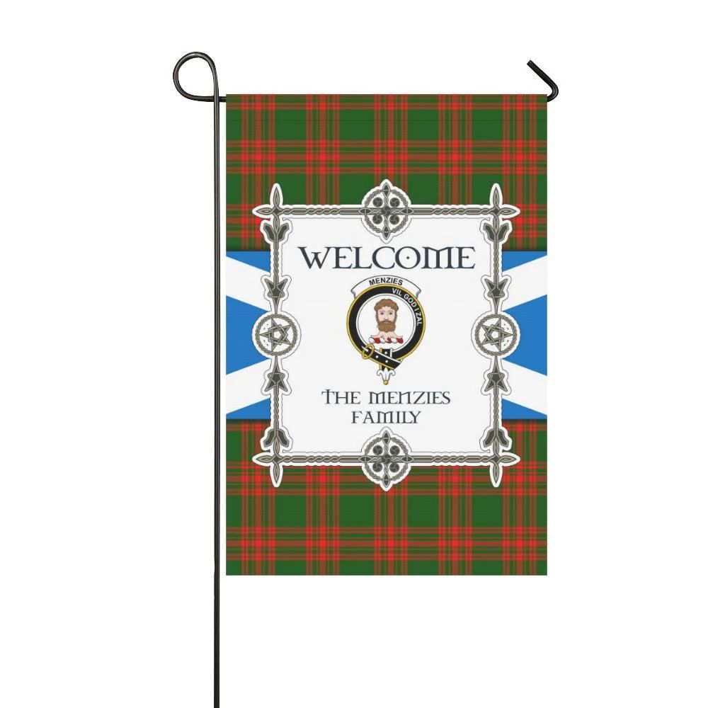 Menzies Clan Garden Flag, Scottish Tartan Menzies Clans Garden Flag New Style