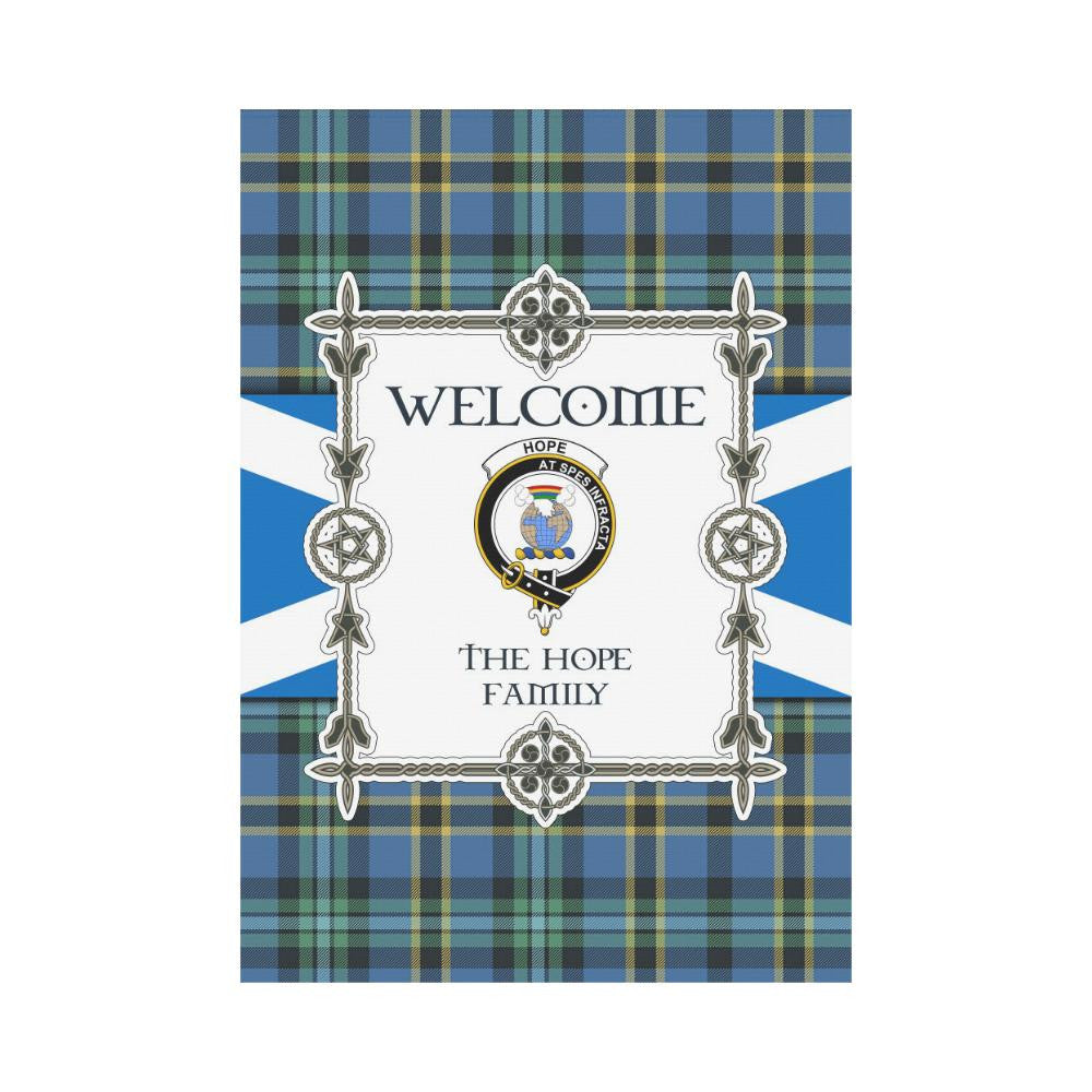 Hope Clan Garden Flag, Scottish Tartan Hope Clans Garden Flag New Style
