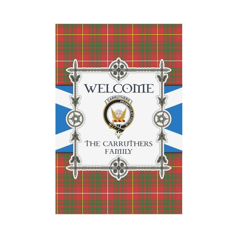 Carruthers Clan Garden Flag, Scottish Tartan Carruthers Clans Garden Flag New Style