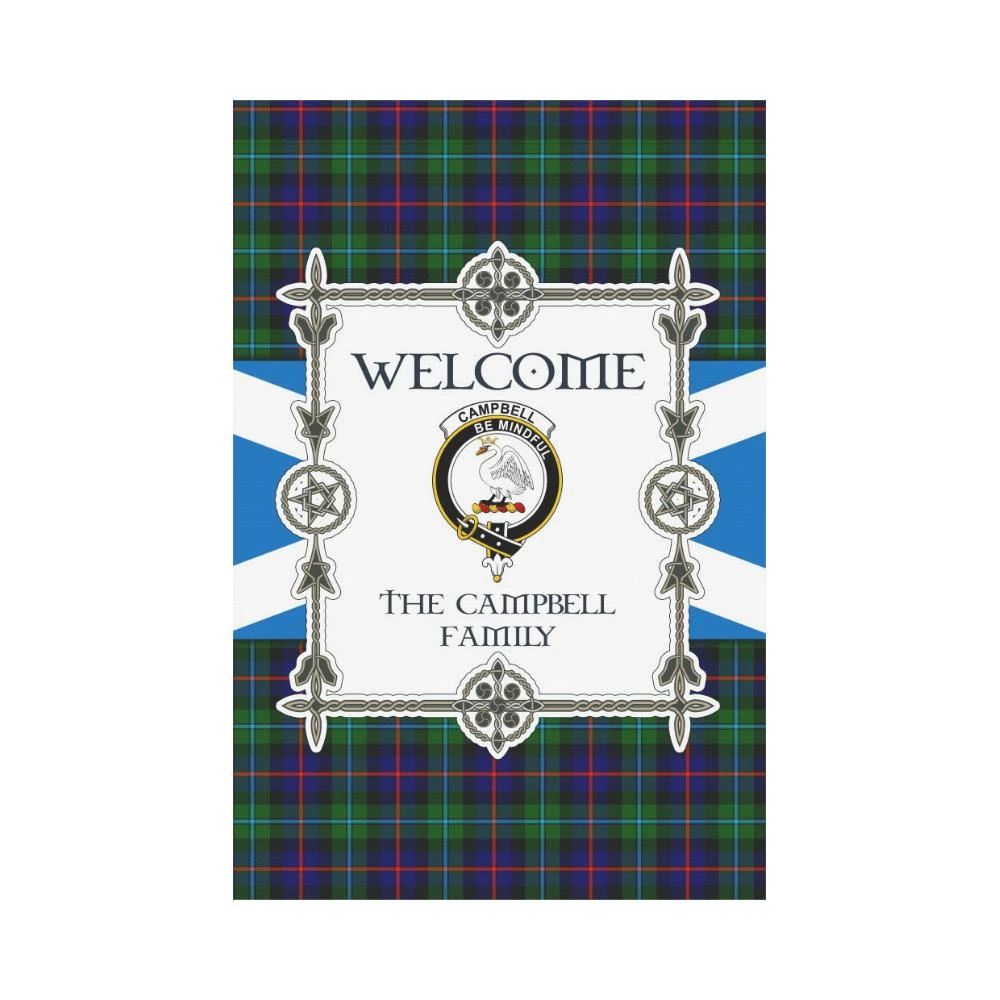 Campbell Clan Garden Flag, Scottish Tartan Campbell Clans Garden Flag New Style