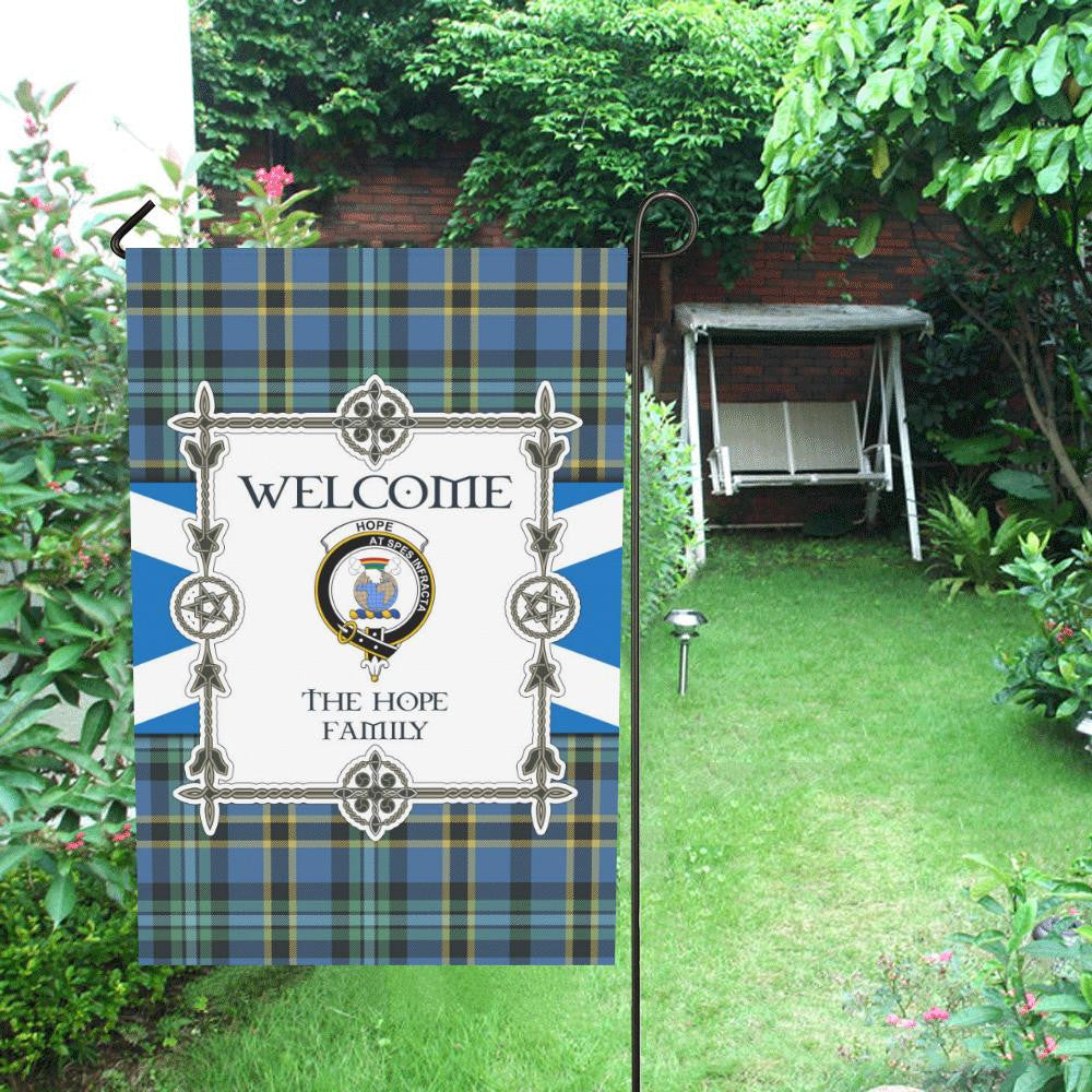 Hope Clan Garden Flag, Scottish Tartan Hope Clans Garden Flag New Style