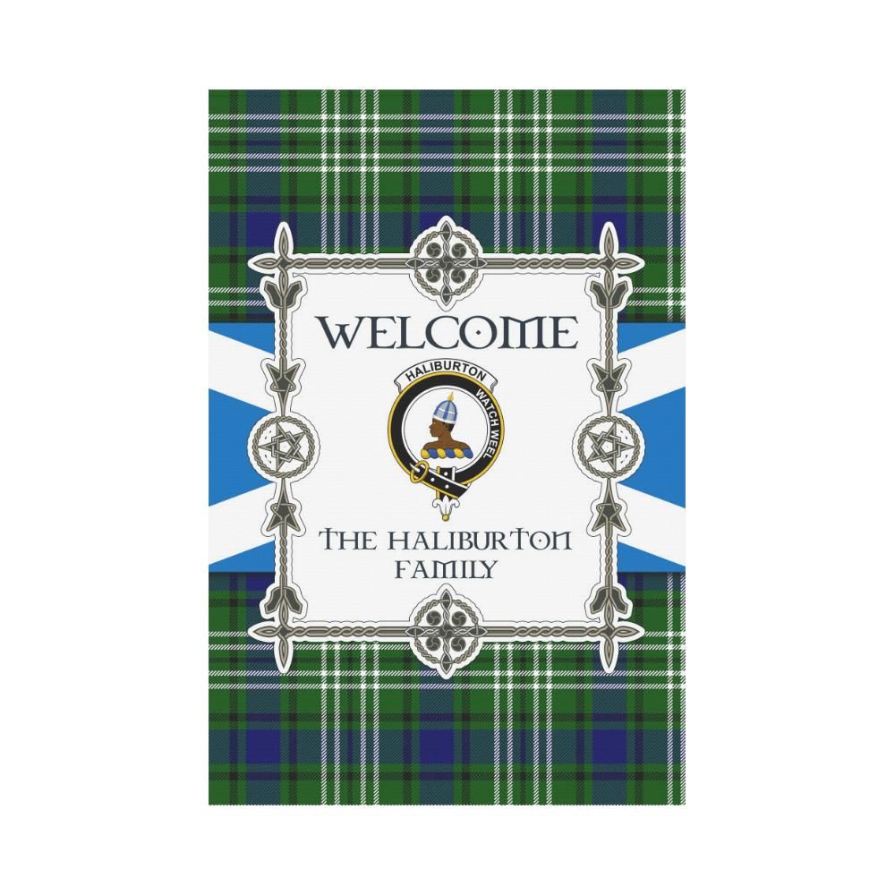 Haliburton Clan Garden Flag, Scottish Tartan Haliburton Clans Garden Flag New Style