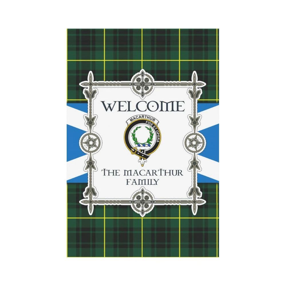 Macarthur Clan Garden Flag, Scottish Tartan Macarthur Clans Garden Flag New Style