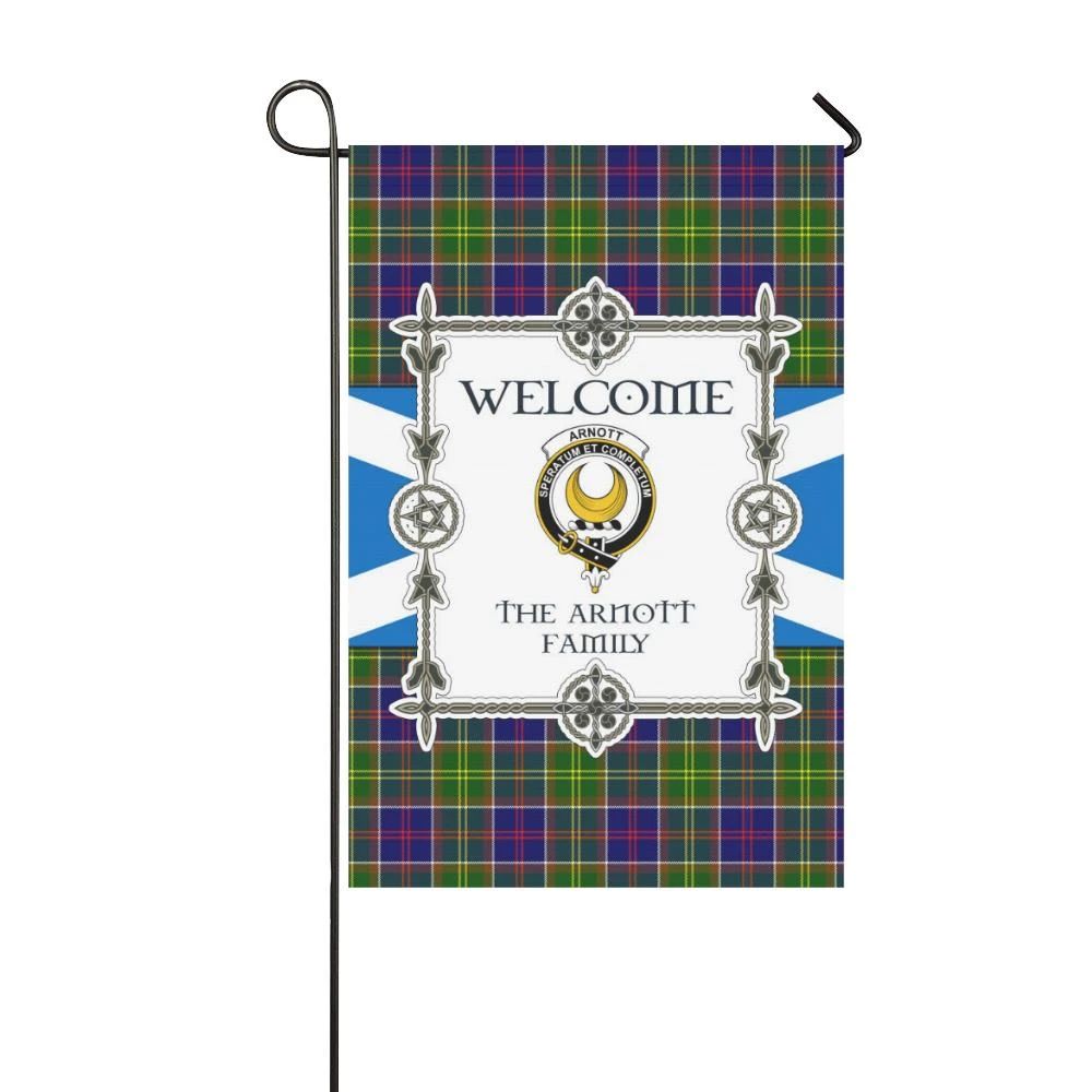Arnott  Clan Garden Flag, Scottish Tartan Arnott  Clans Garden Flag New Style