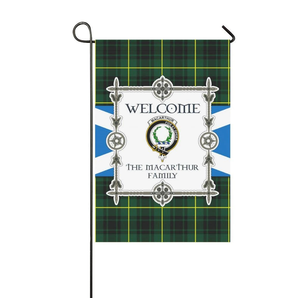 Macarthur Clan Garden Flag, Scottish Tartan Macarthur Clans Garden Flag New Style