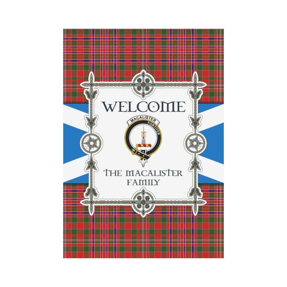 Macalister Clan Garden Flag, Scottish Tartan Macalister Clans Garden Flag New Style