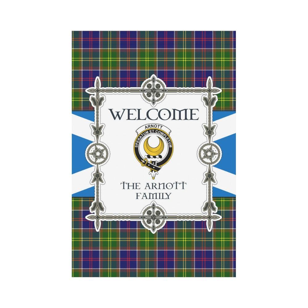 Arnott  Clan Garden Flag, Scottish Tartan Arnott  Clans Garden Flag New Style