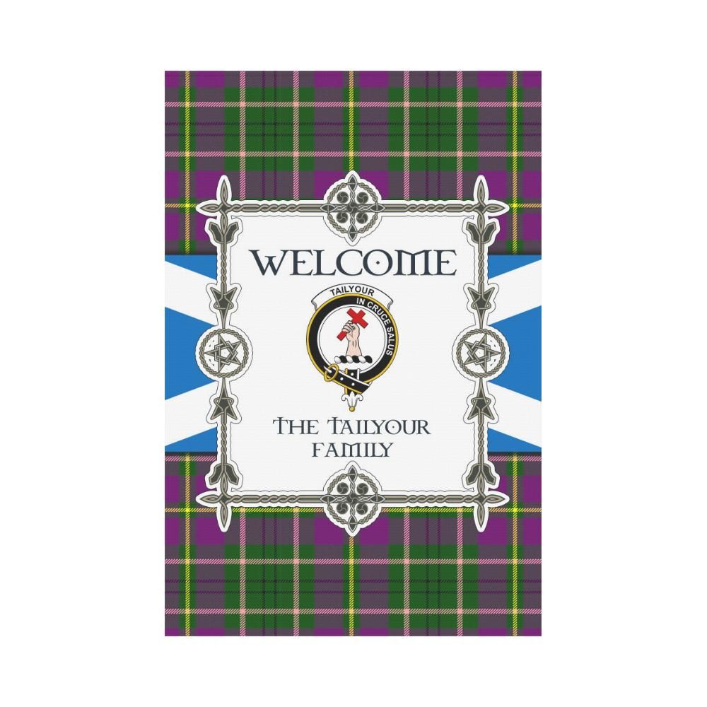 Tailyour Clan Garden Flag, Scottish Tartan Tailyour Clans Garden Flag New Style