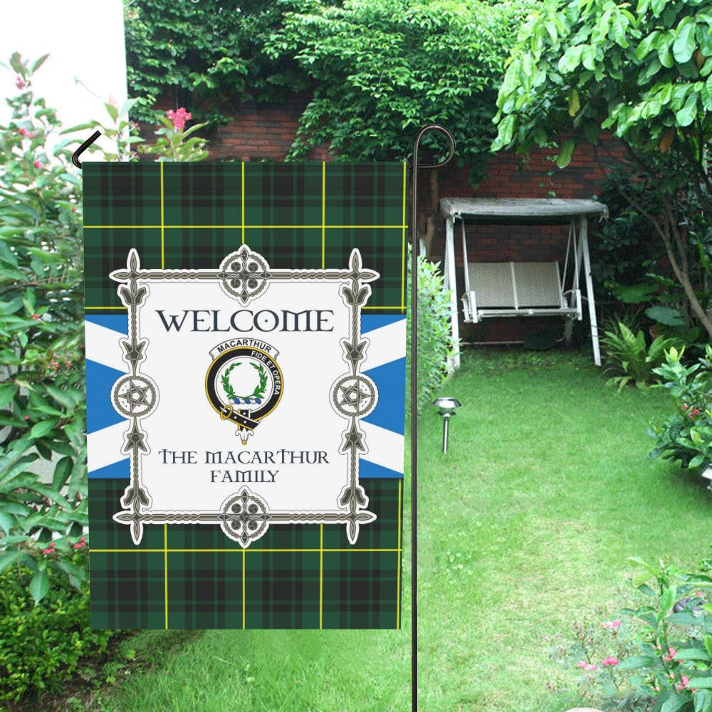 Macarthur Clan Garden Flag, Scottish Tartan Macarthur Clans Garden Flag New Style