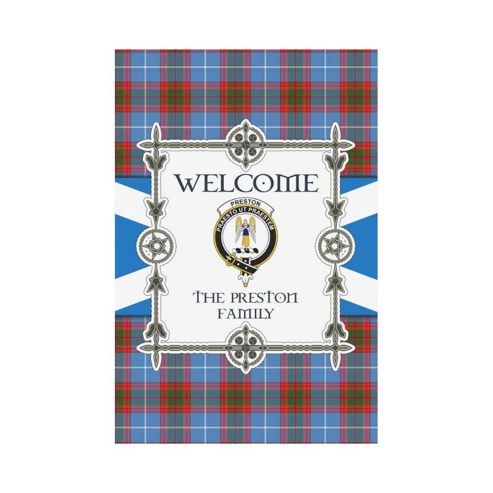 Preston Clan Garden Flag, Scottish Tartan Preston Clans Garden Flag New Style