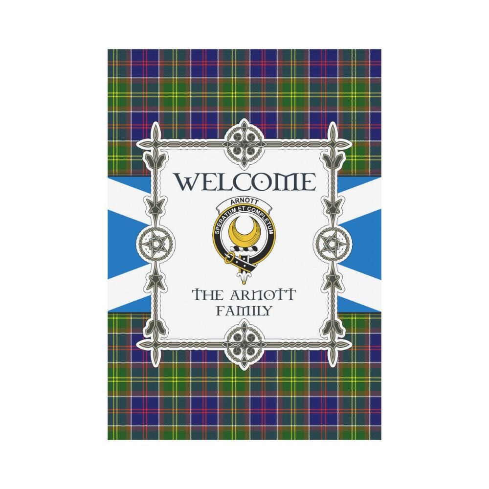 Arnott  Clan Garden Flag, Scottish Tartan Arnott  Clans Garden Flag New Style