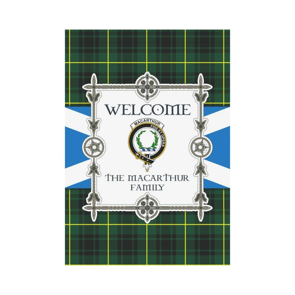 Macarthur Clan Garden Flag, Scottish Tartan Macarthur Clans Garden Flag New Style