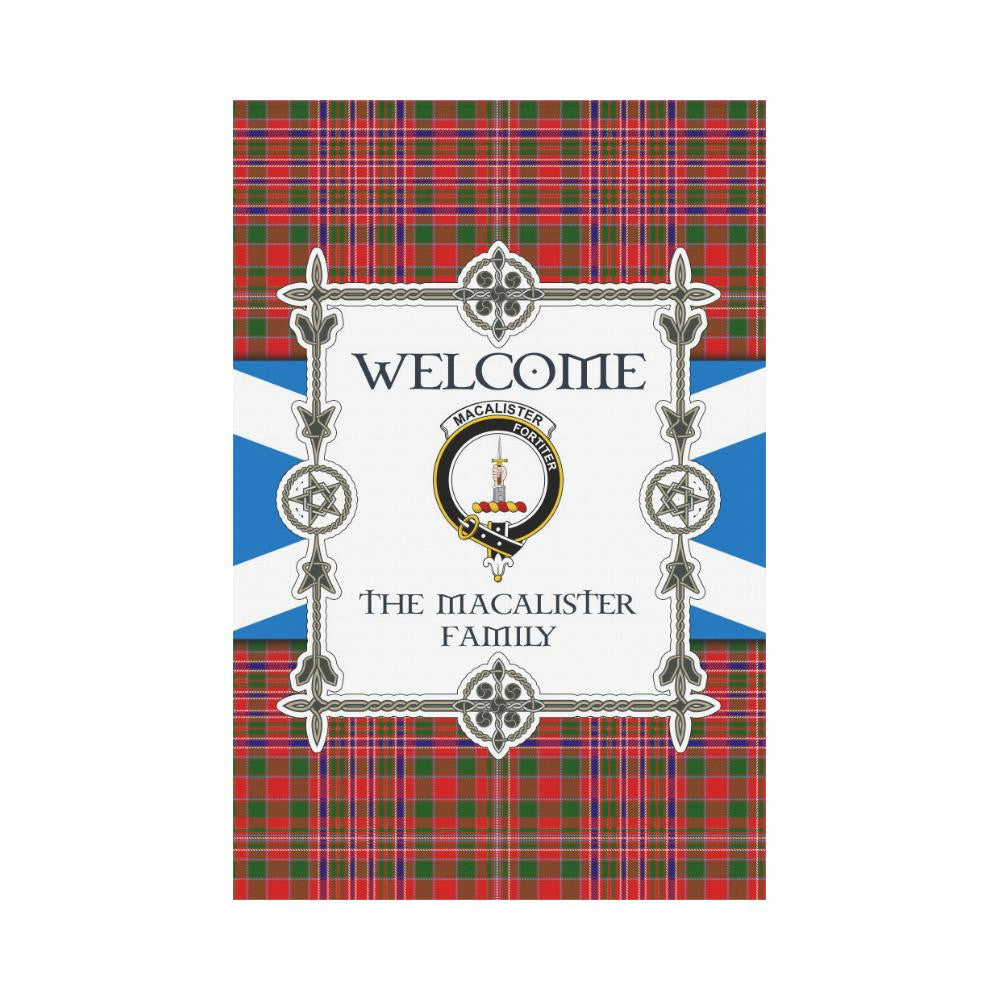 Macalister Clan Garden Flag, Scottish Tartan Macalister Clans Garden Flag New Style