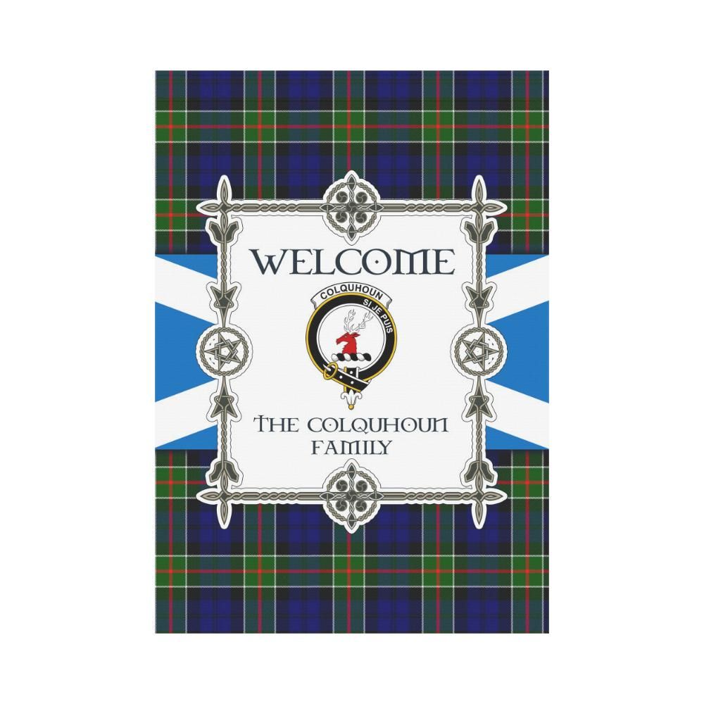 Colquhoun Clan Garden Flag, Scottish Tartan Colquhoun Clans Garden Flag New Style
