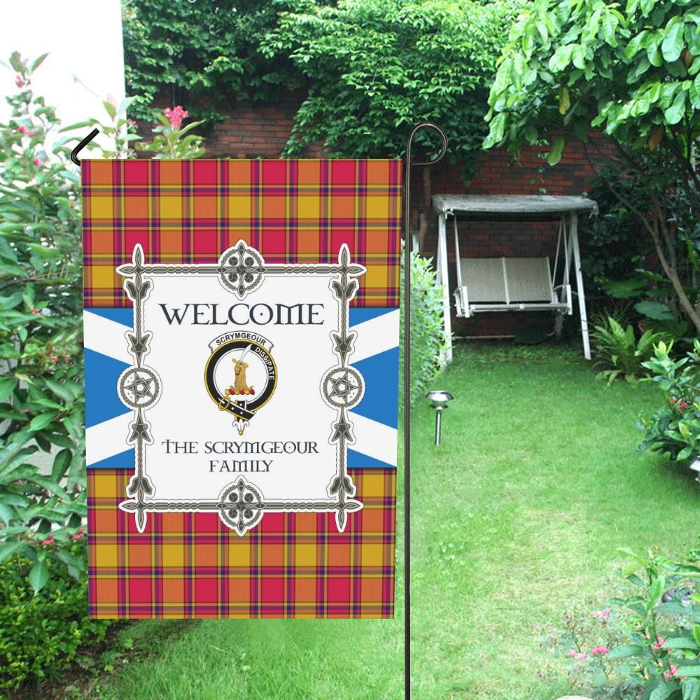 Scrymgeour Clan Garden Flag, Scottish Tartan Scrymgeour Clans Garden Flag New Style