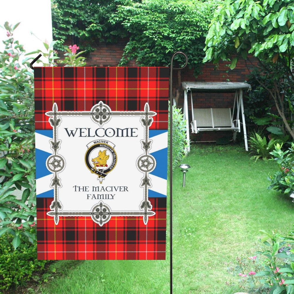 Maciver Clan Garden Flag, Scottish Tartan Maciver Clans Garden Flag New Style