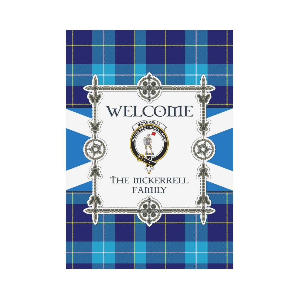 Mckerrell Clan Garden Flag, Scottish Tartan Mckerrell Clans Garden Flag New Style