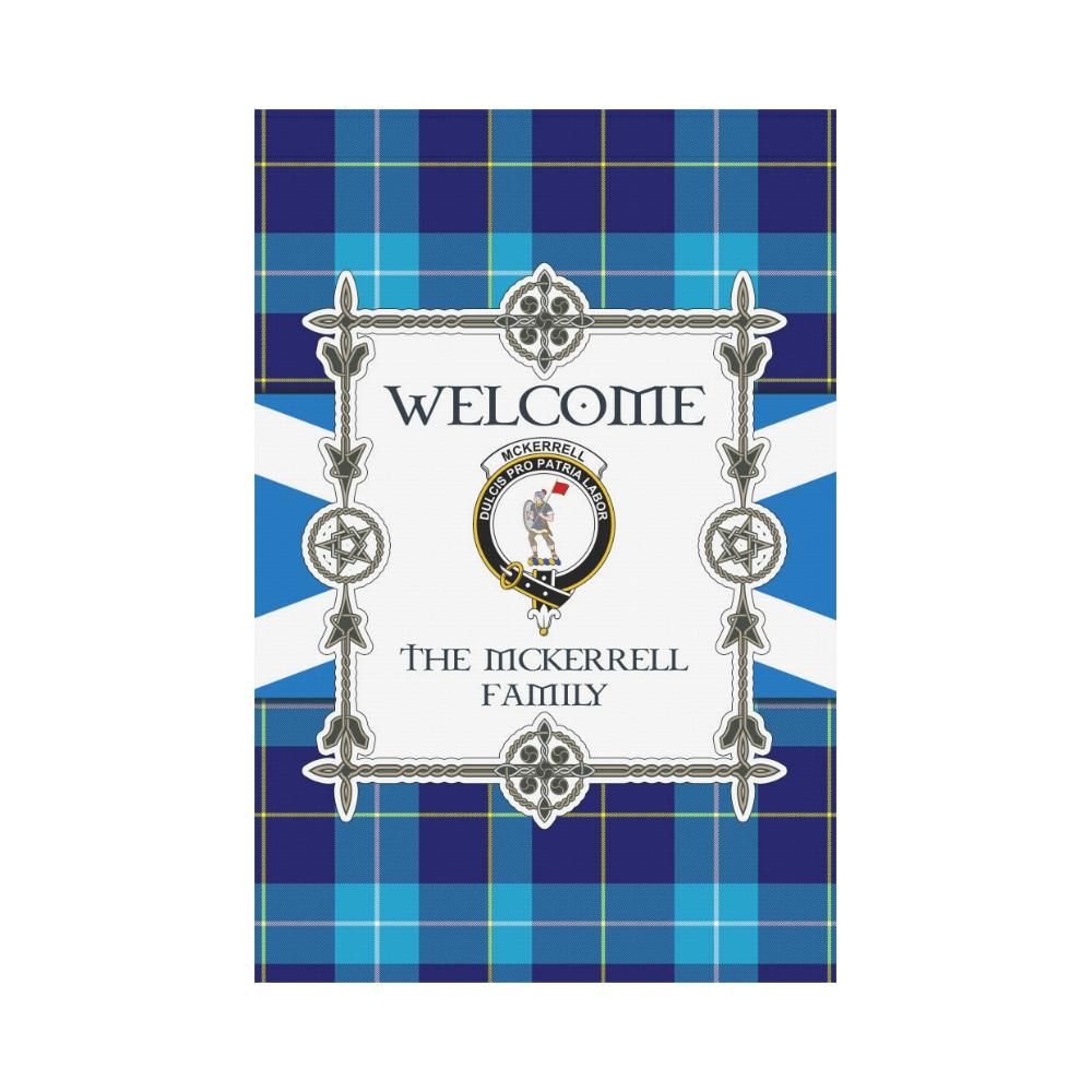 Mckerrell Clan Garden Flag, Scottish Tartan Mckerrell Clans Garden Flag New Style
