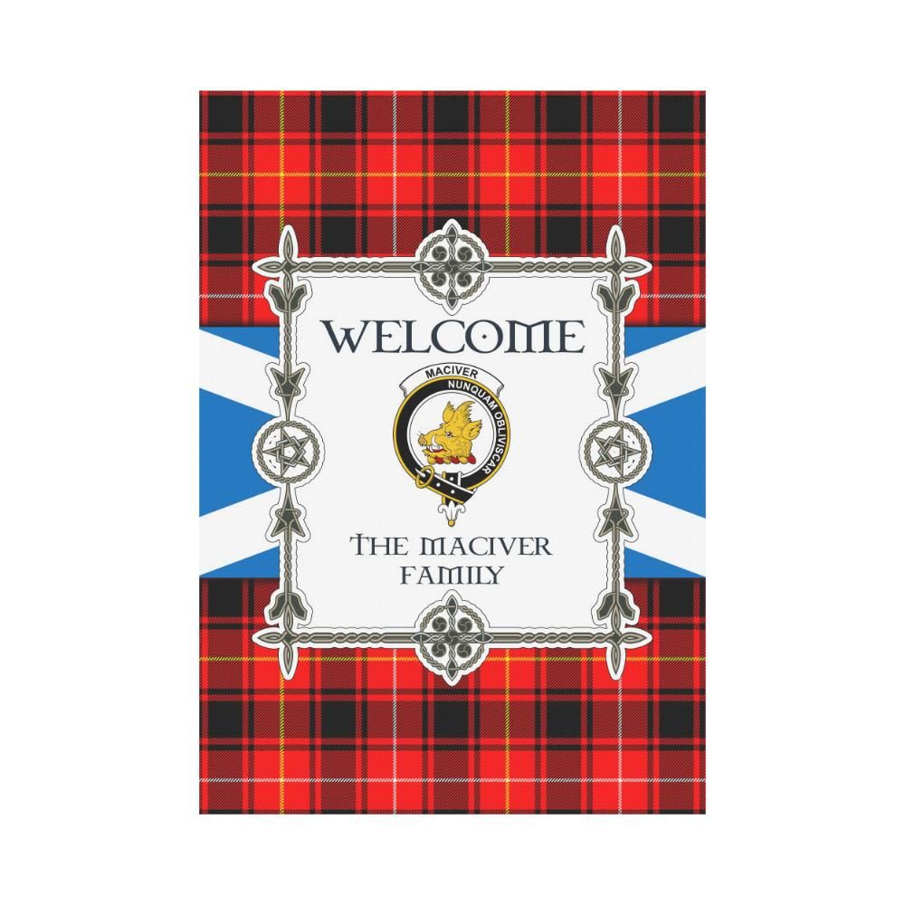 Maciver Clan Garden Flag, Scottish Tartan Maciver Clans Garden Flag New Style