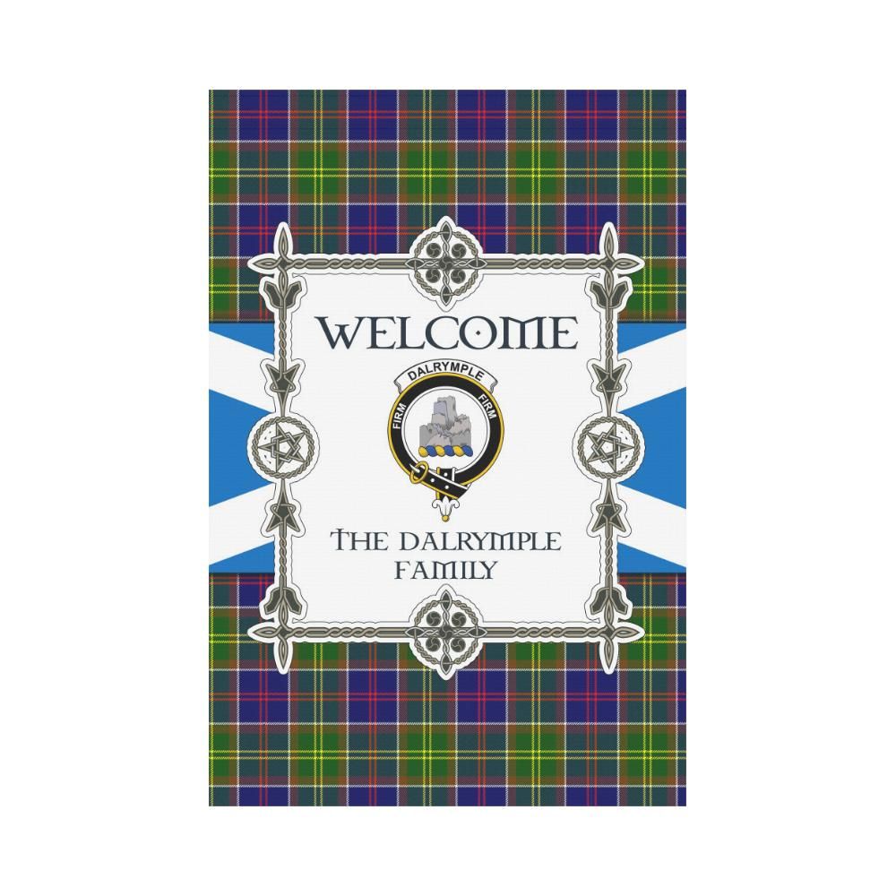 Dalrymple Clan Garden Flag, Scottish Tartan Dalrymple Clans Garden Flag New Style