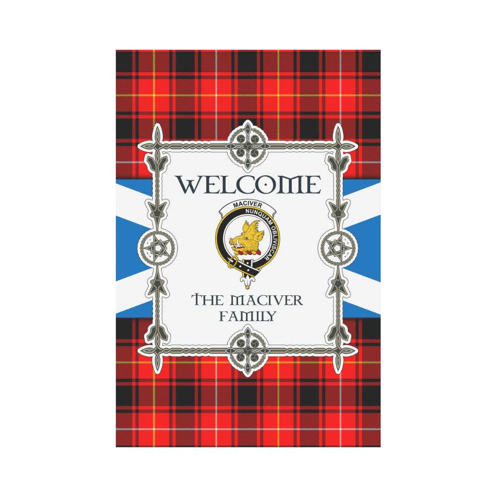 Maciver Clan Garden Flag, Scottish Tartan Maciver Clans Garden Flag New Style