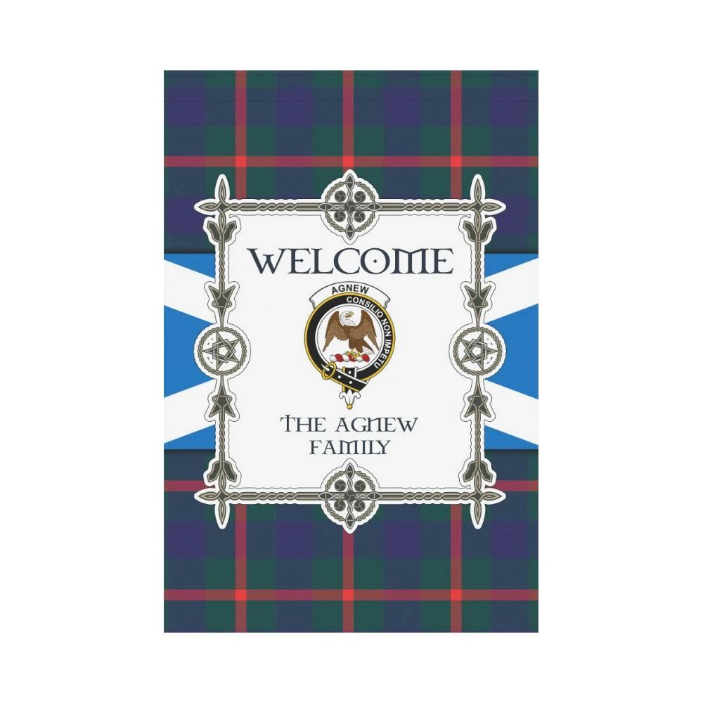 Agnew Clan Garden Flag, Scottish Tartan Agnew Clans Garden Flag New Style